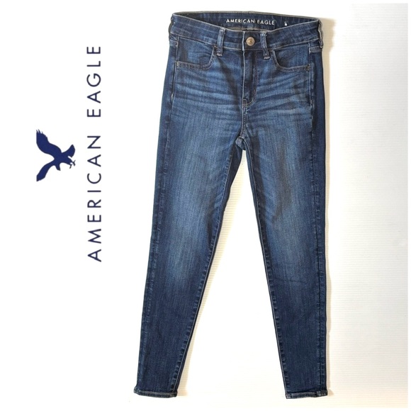 AE American Eagle Outfitters Hi-Rise Jegging Jeans 4S / 4 Short - Picture 1 of 10